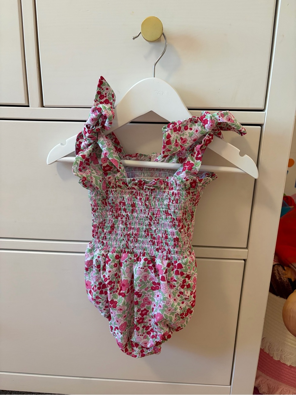 Cecil and Lou Girls Swimsuit 18 Months Pink Floral One Piece
